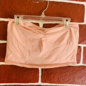 Pink Tube top crop top